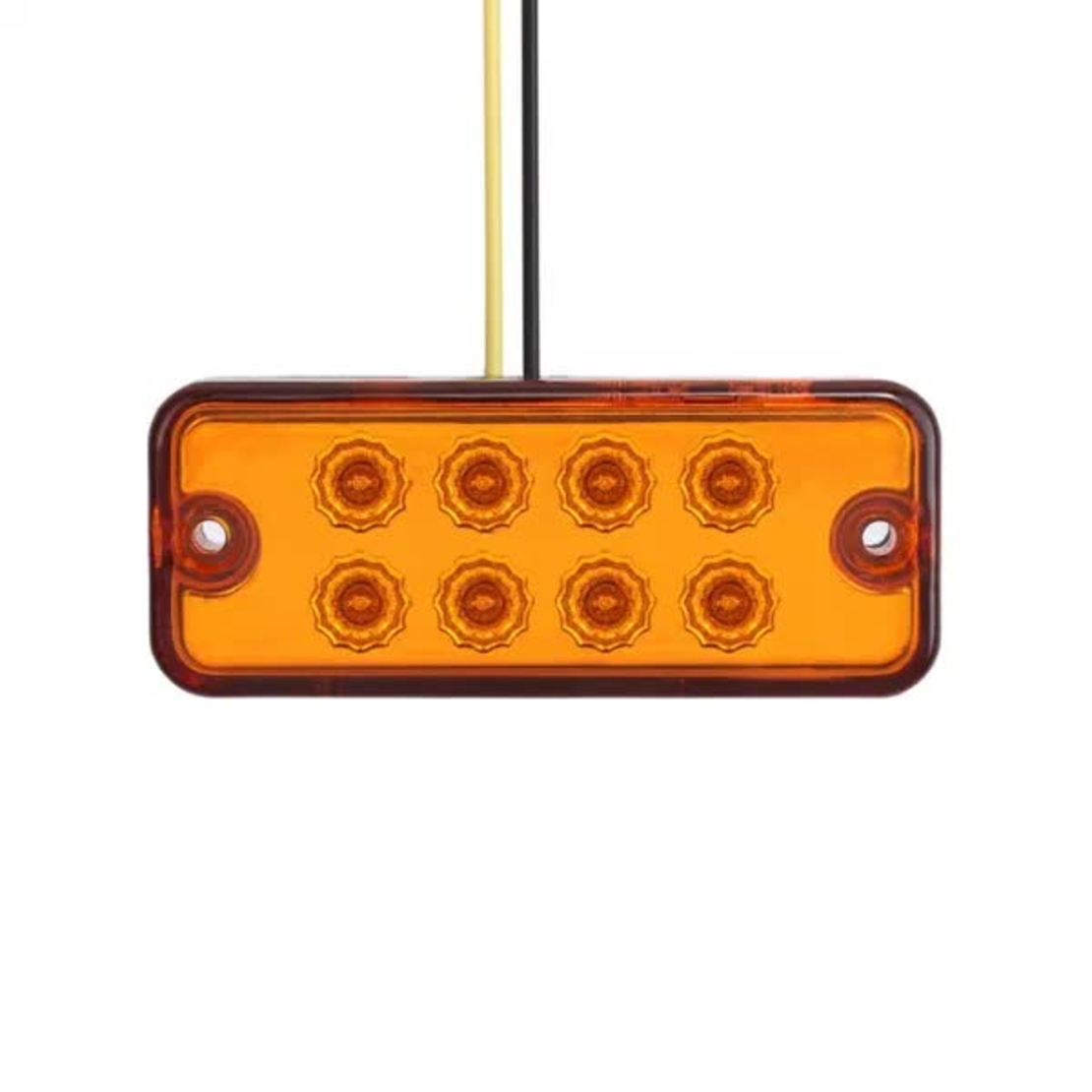 Оранжев LED Габарит / Светлина / Токос, с 8 диода - 12V - 99mm x 40mm