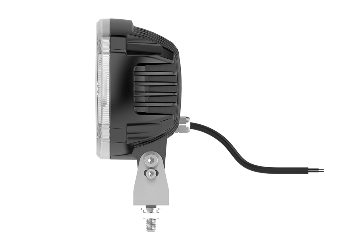 80W LED Лед Диоден Фар Халоген Лампа С Три Функции Неон Neon Ефект Бяла светлина 5800lm 12V - 24V E-Mark