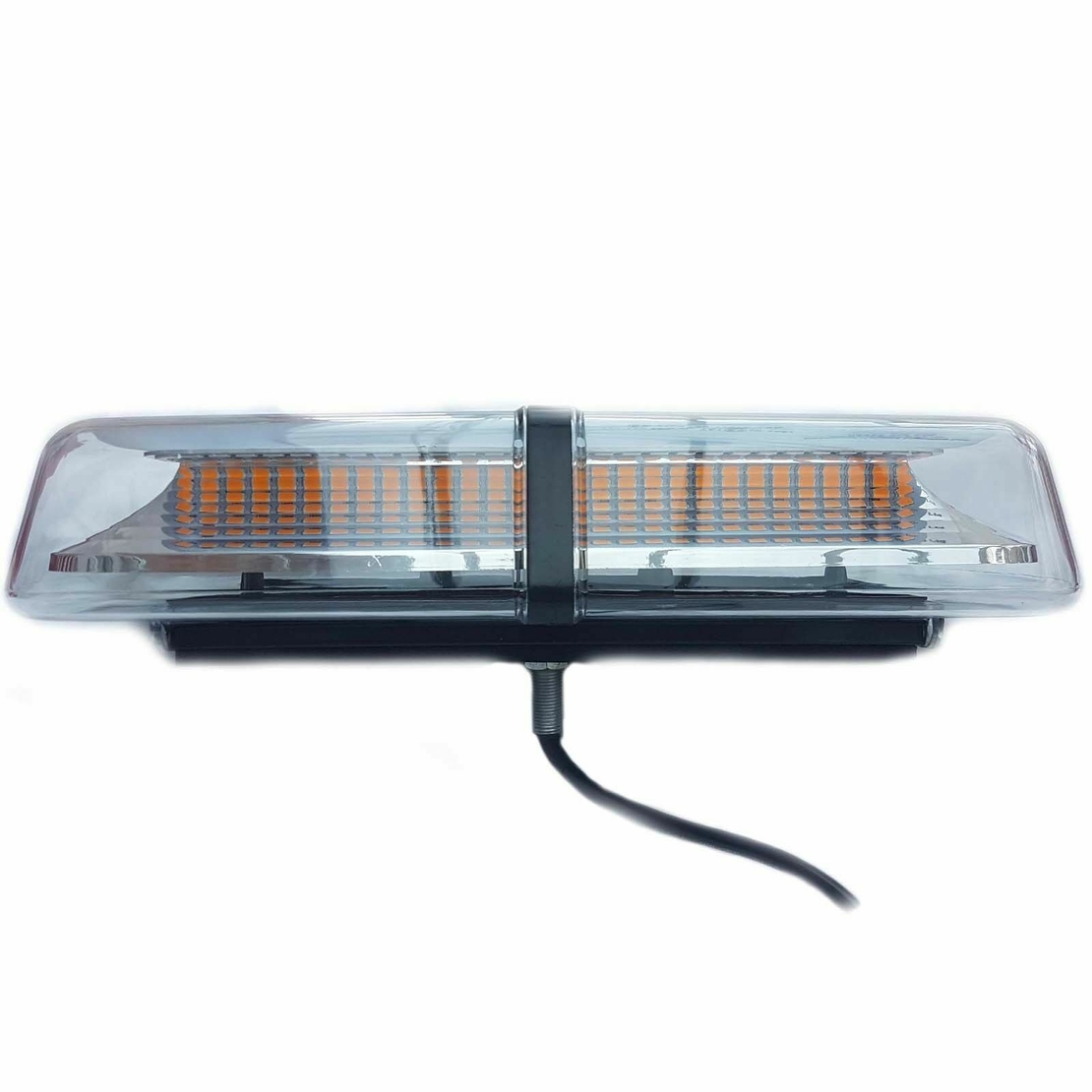 12V 24V Лед Led Аварийна Сигнална Лампа Маяк Буркан 72 Диода с 8 режима бяло стъкло с болтово захващане За Пътна Помощ Платформа Снегорин и др.