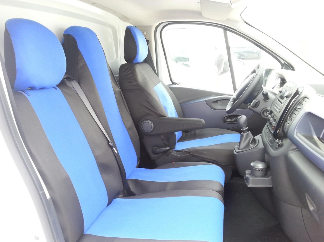 2+1 Калъфи тапицерия за предни седалки за Опел Виваро Opel Vivaro Рено Трафик Renault Trafic 2014+ TAP287