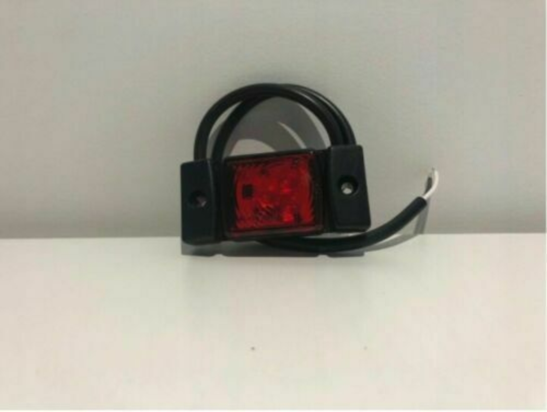 LED Светодиоден Габарит, Маркер, Токос, Червен, Е-Mark, 3 LED, 12V-24V, 7.3 см
