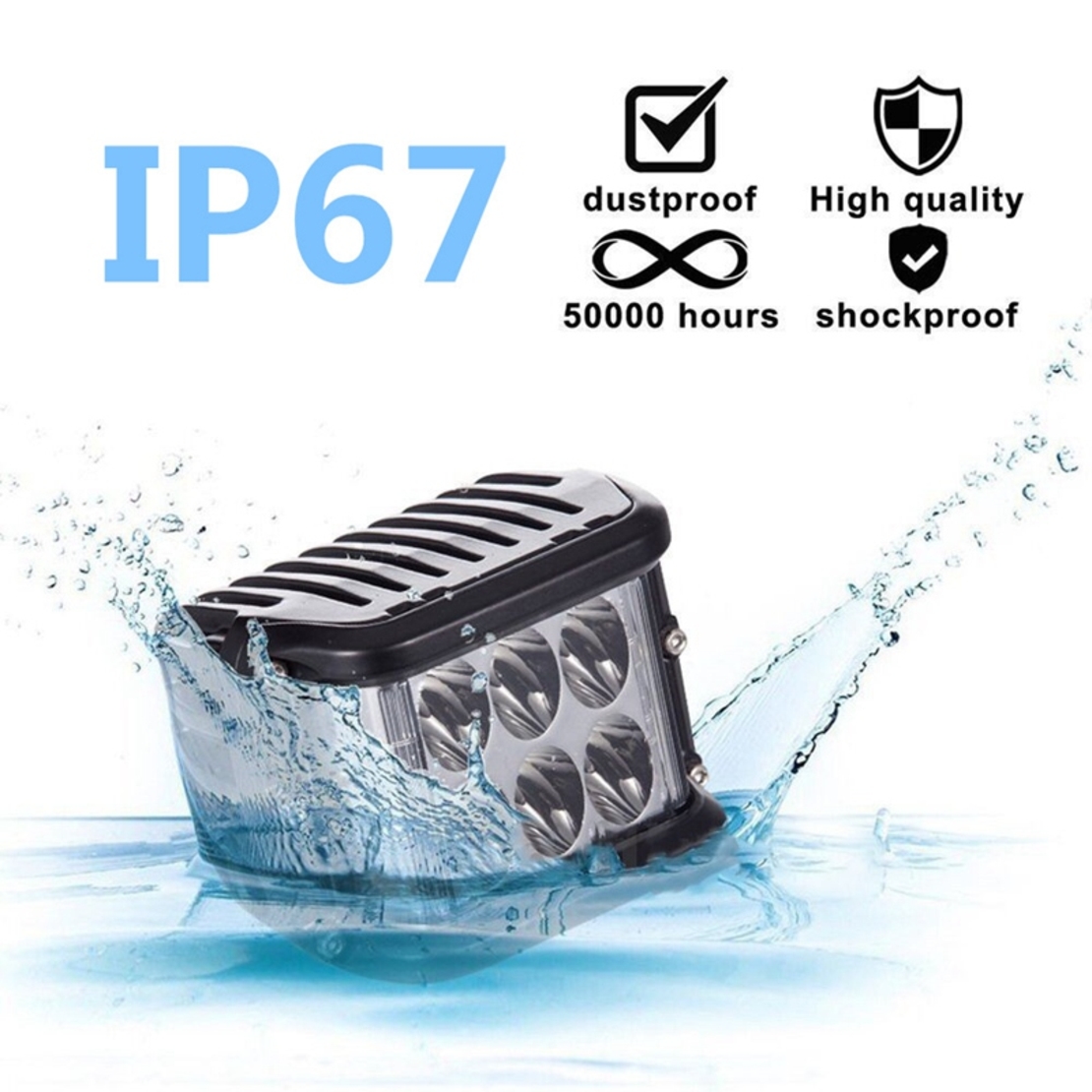 36W LED BAR ЛЕД БАР ДИОДЕН ФАР ПРОЖЕКТОР ХАЛОГЕН 12-24V DUAL