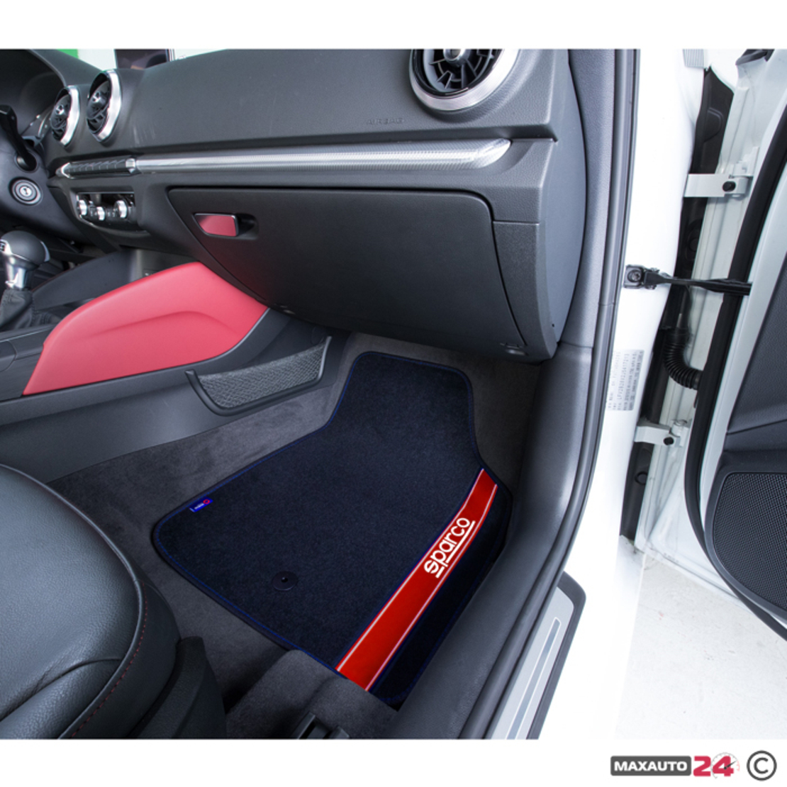 Универсални мокетни стелки Sparco - 03763BRS с червено