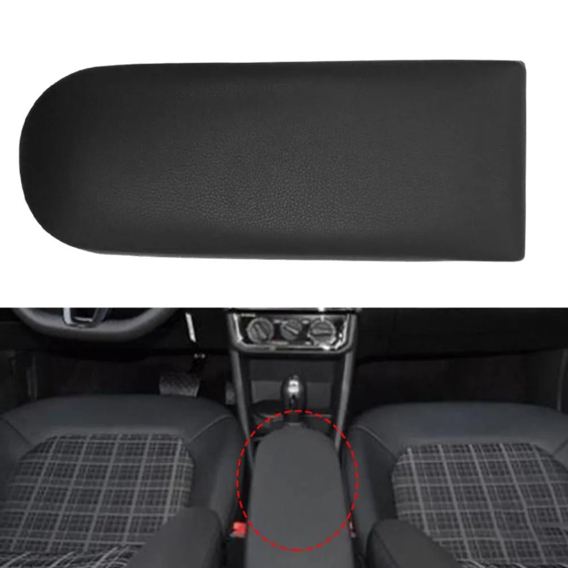 Капак за подлакътник VW Golf 4, Bora, Beetle, Polo, Passat, Jetta с черно кожено покритие