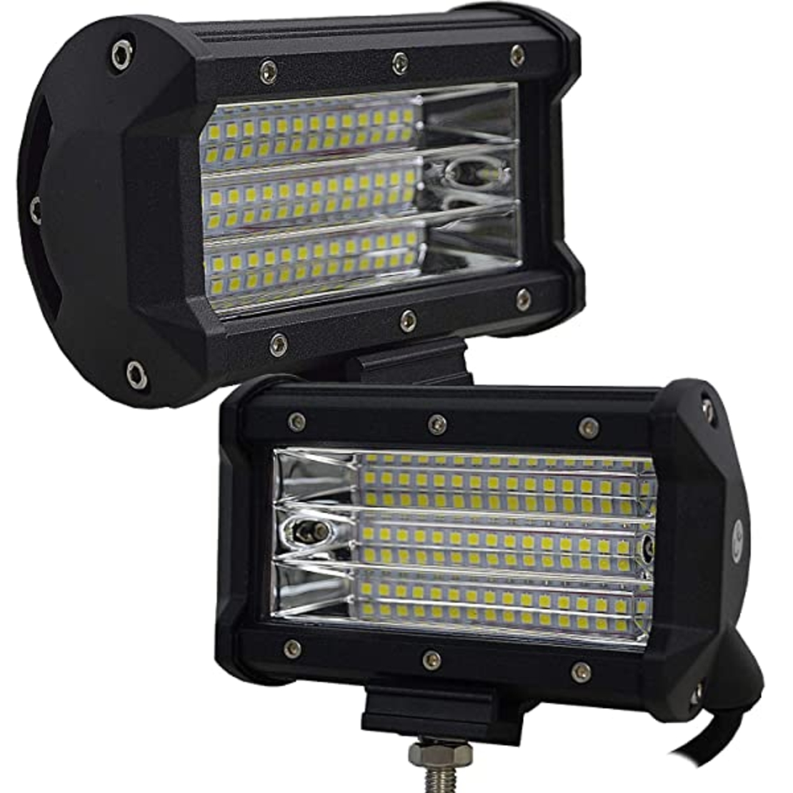 Универсален 90W Лед LED Халоген Фар Работна Лампа 12V - 24V с комбинирана бяла светлина за автомобил офроуд бус ван камион