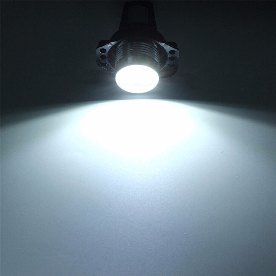 Комплект от 2 броя ярки бели LED крушки Angel Eyes ангелски очи 12V за BMW Е90 Е91 с Canbus без грешки