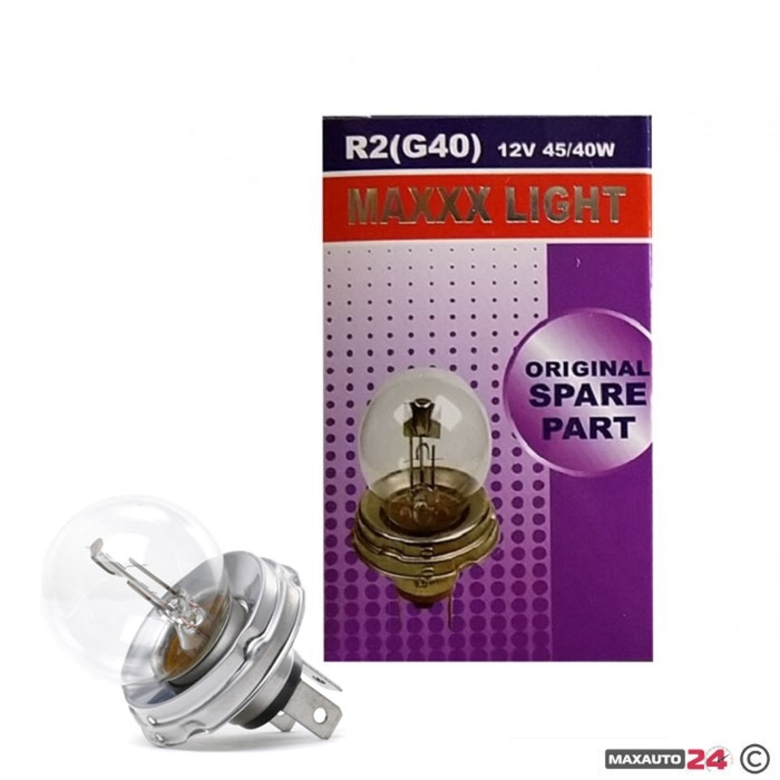 Крушка Maxxx light - R2/G40 12V 1бр/к-т