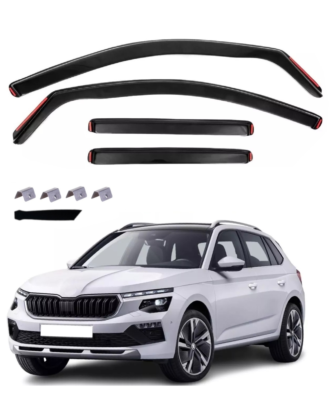 Комплект от 4бр. ветробрани за SKODA KAMIQ Facelift - 2023+