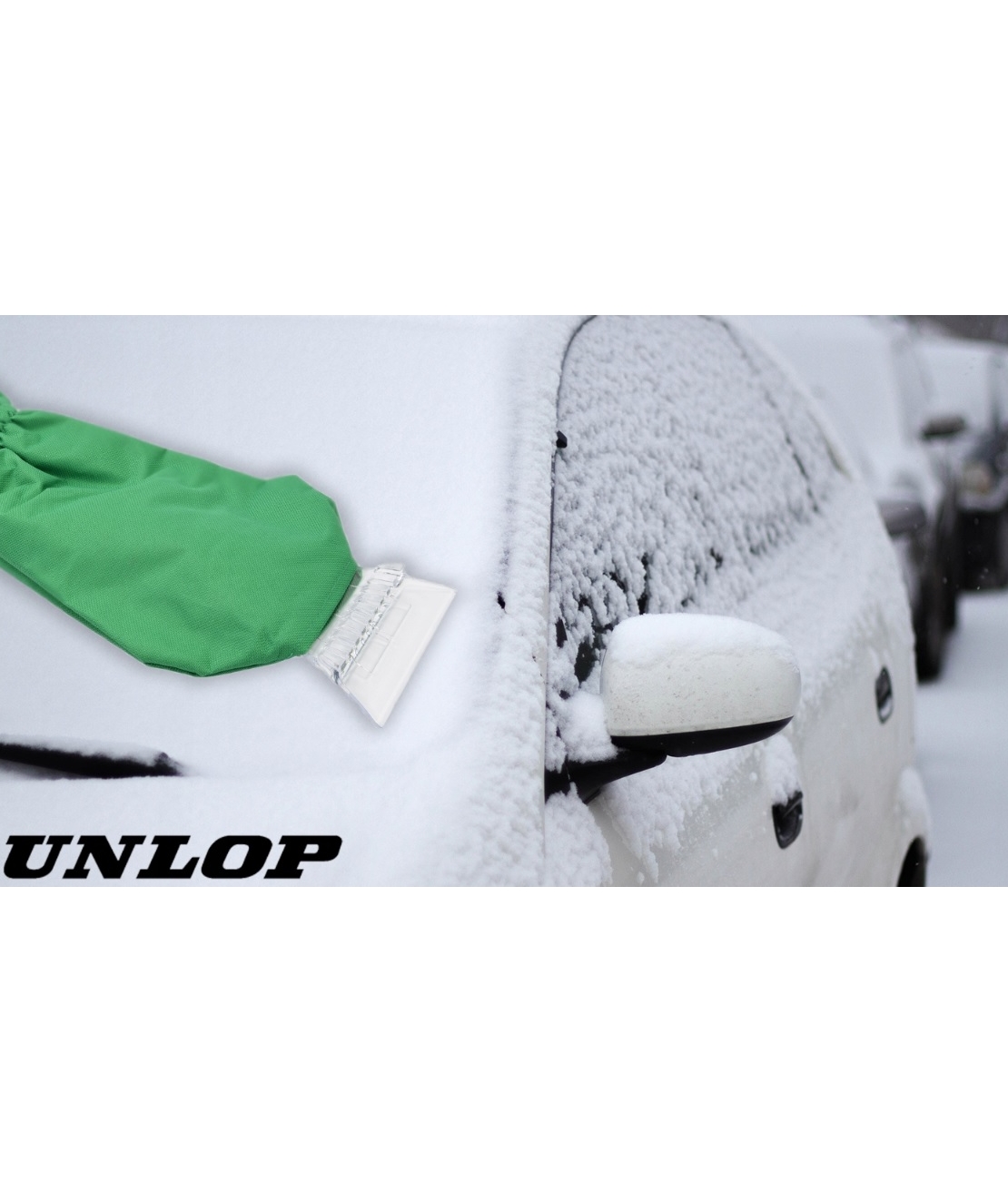 Стъргалка за лед с ръкавица зелена Dunlop