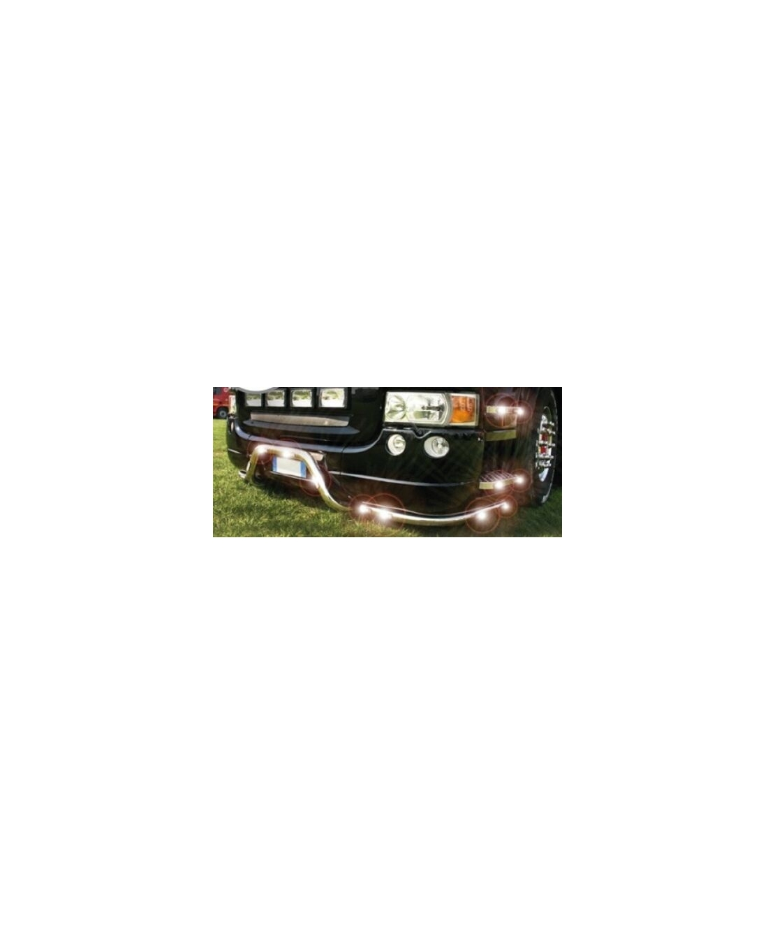 LED Светодиоден Габарит, Маркер, Токос, С Гума, Бял Цвят, Овален, Е-Mark, 12V, 7,5 см