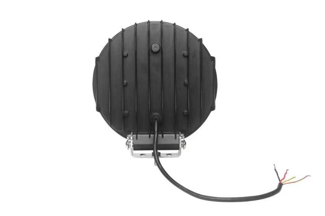 Диоден Халоген Фар с Бял Оранжев Габарит LED + DRL 70W Ø 220 мм 9 12V 24V Е-Mark Е9 за джип камион трактор багер земеделски машини и др.