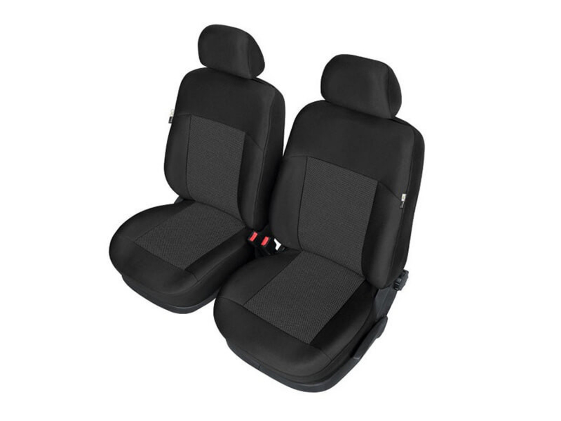 Комплект 1+1 Тапицерия Kegel за две единични предни седалки на Ford Focus 2003-2014 Mk2 Mk3 Черна Текстил