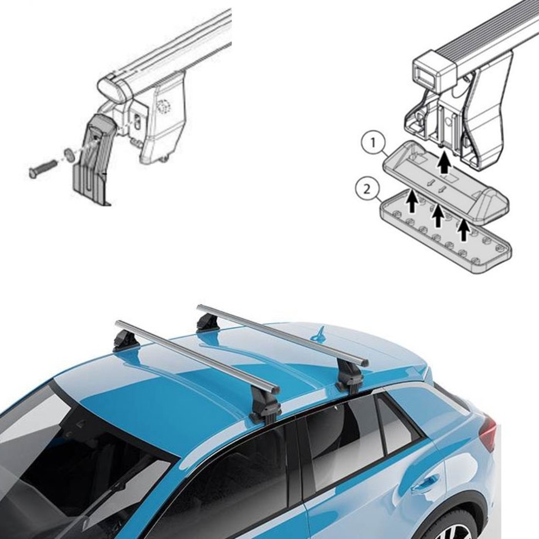 ЗАХВАТ ЗА ТАВАН ДЕЛТА KIT03G - 965