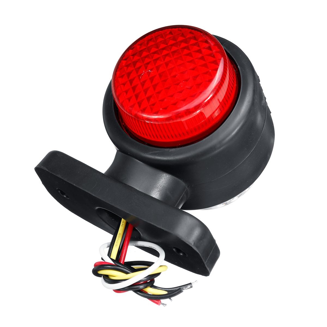 Комплект от 2 броя LED ЛЕД светодиодни габарити токоси рогче рогчета 24V с три светлини бяла-жълта-червена