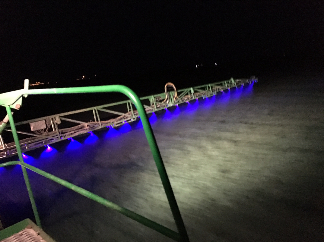 Led Лед работно осветление за щангата на пръскачка струйна лампа фар прожектор халоген синя светлина 12V-24V