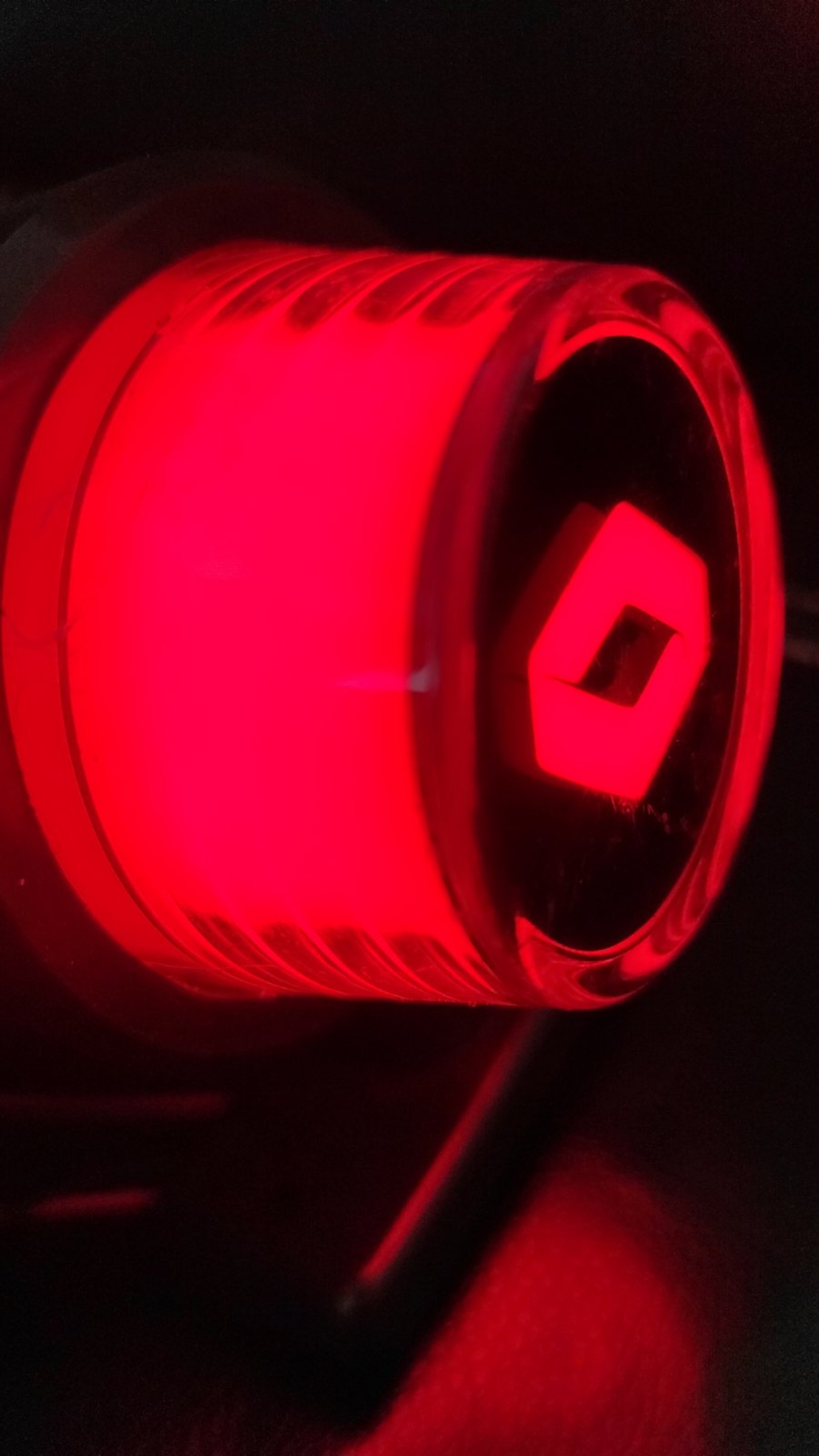 Комплект от 2 броя LED ЛЕД страничен габарит рогче 12 -24V оранжево - червено “old school” Неон Ефект с лого RNT