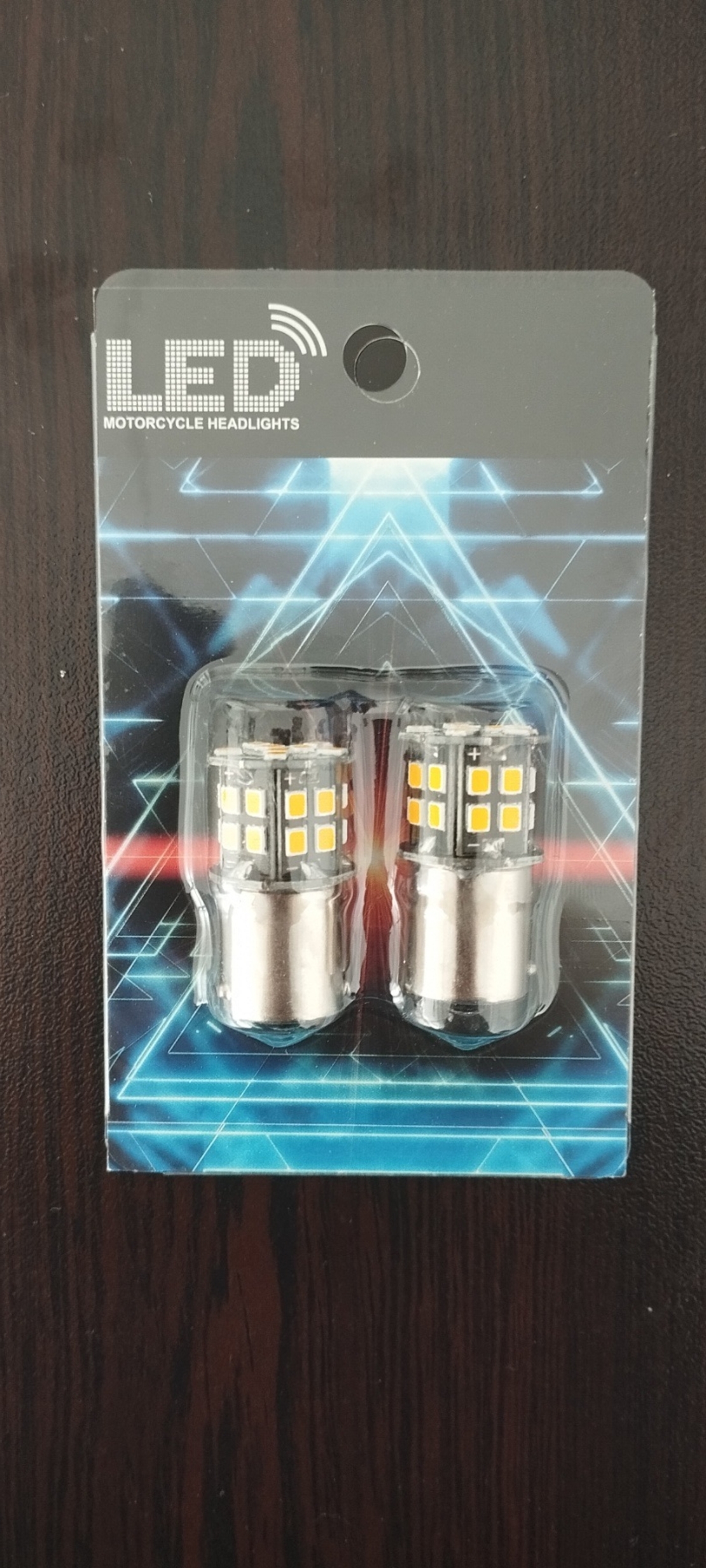 Комплект 2бр. LED Лед Крушки, 30 SMD, BA15S 1156, 12V, оранжева светлина canbus, срещуположни пинове (180°)