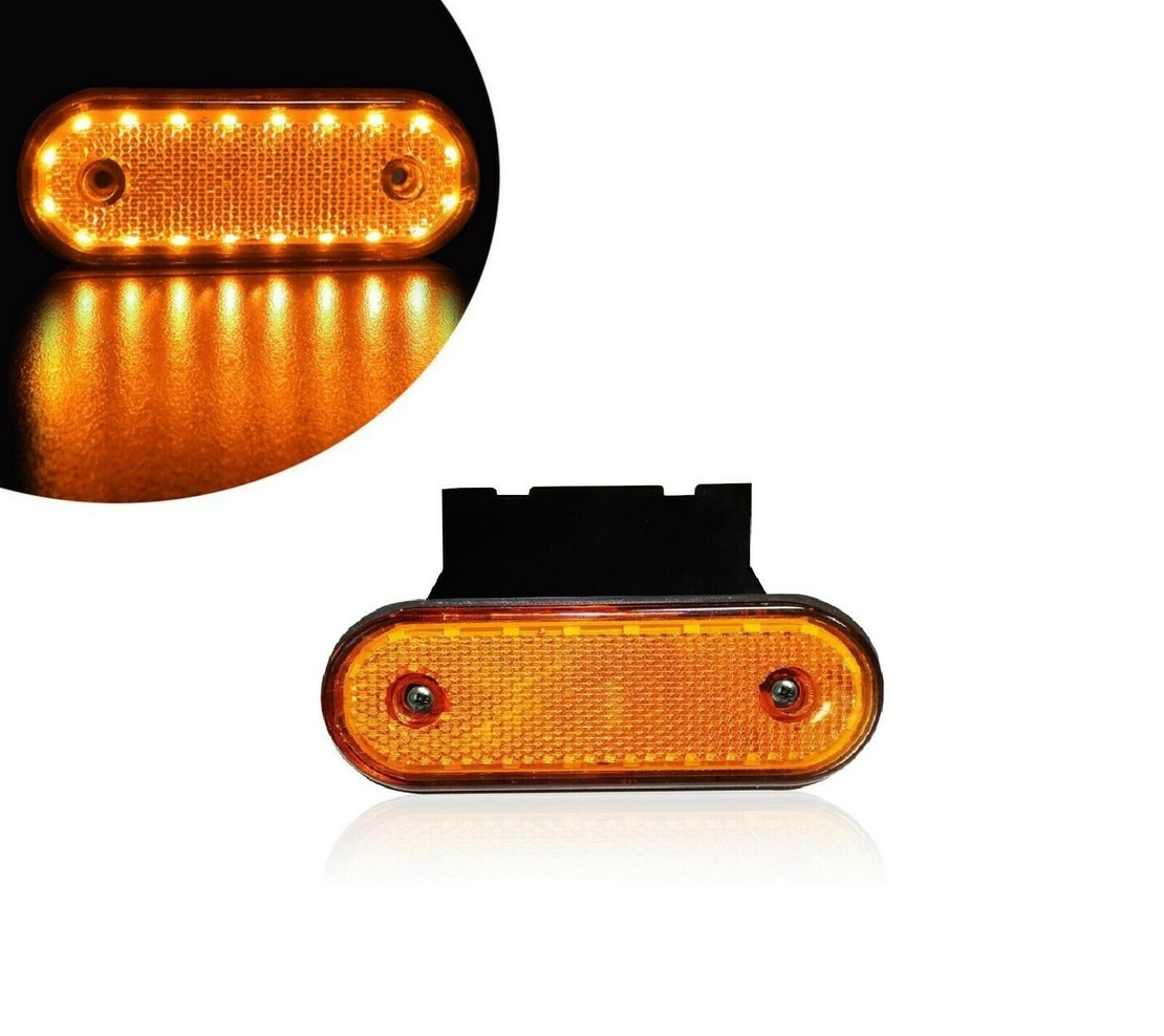 Жълт LED Габарит Със Стойка, Маркер, 20 Диода - 12V