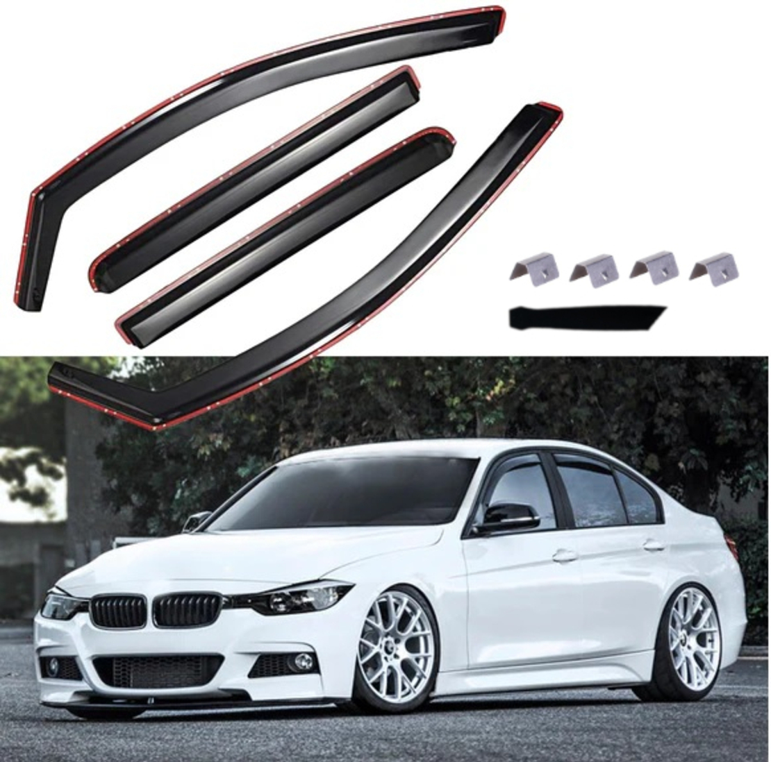 Комплект от 4бр. ветробрани за BMW 3-та серия Седан (F30) 2012-2019