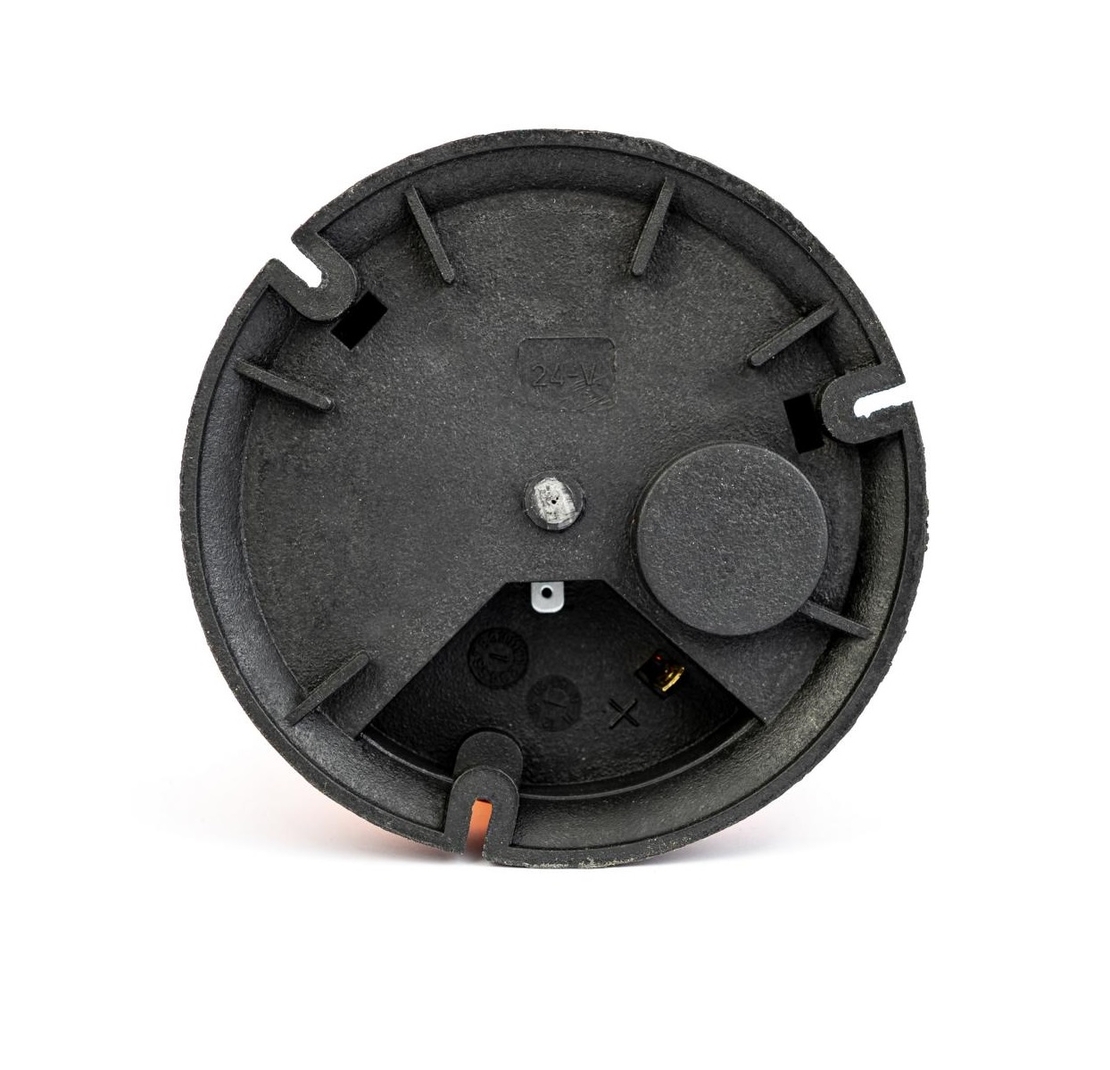 Въртяща Сигнална Аварийна Оранжева Лампа Маяк с Крушка 24V, Ø 148mm