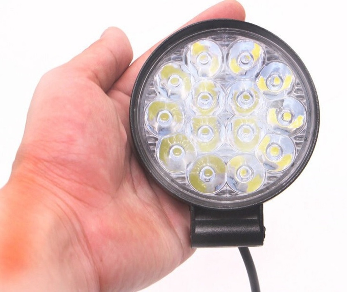 42W Кръгъл Мини Led Диоден Фар Прожектор Дневни Светлини 12V 24V Слим Slim