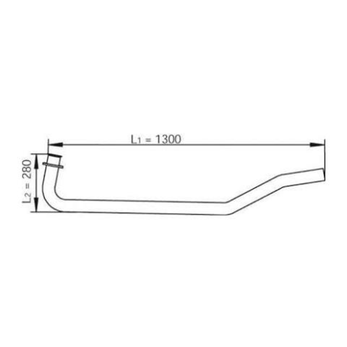 ауспухова тръба L1300 за MAN(МАН)