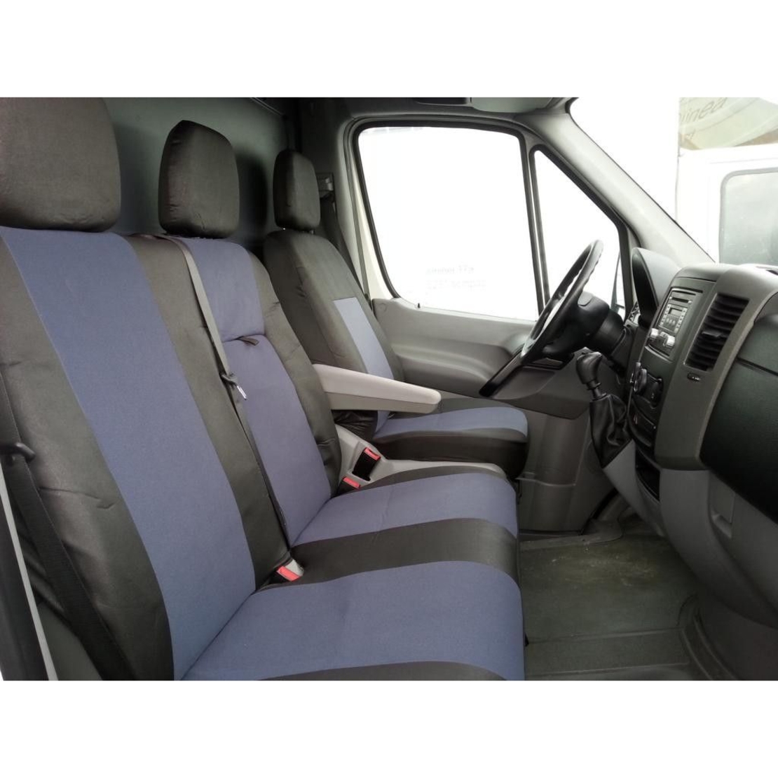 2+1 Калъфи тапицерия за предни седалки за Мерцедес Спринтер W906 2006+ Mercedes Sprinter, Фолксваген Крафтер Volkswagen Crafter TAP116