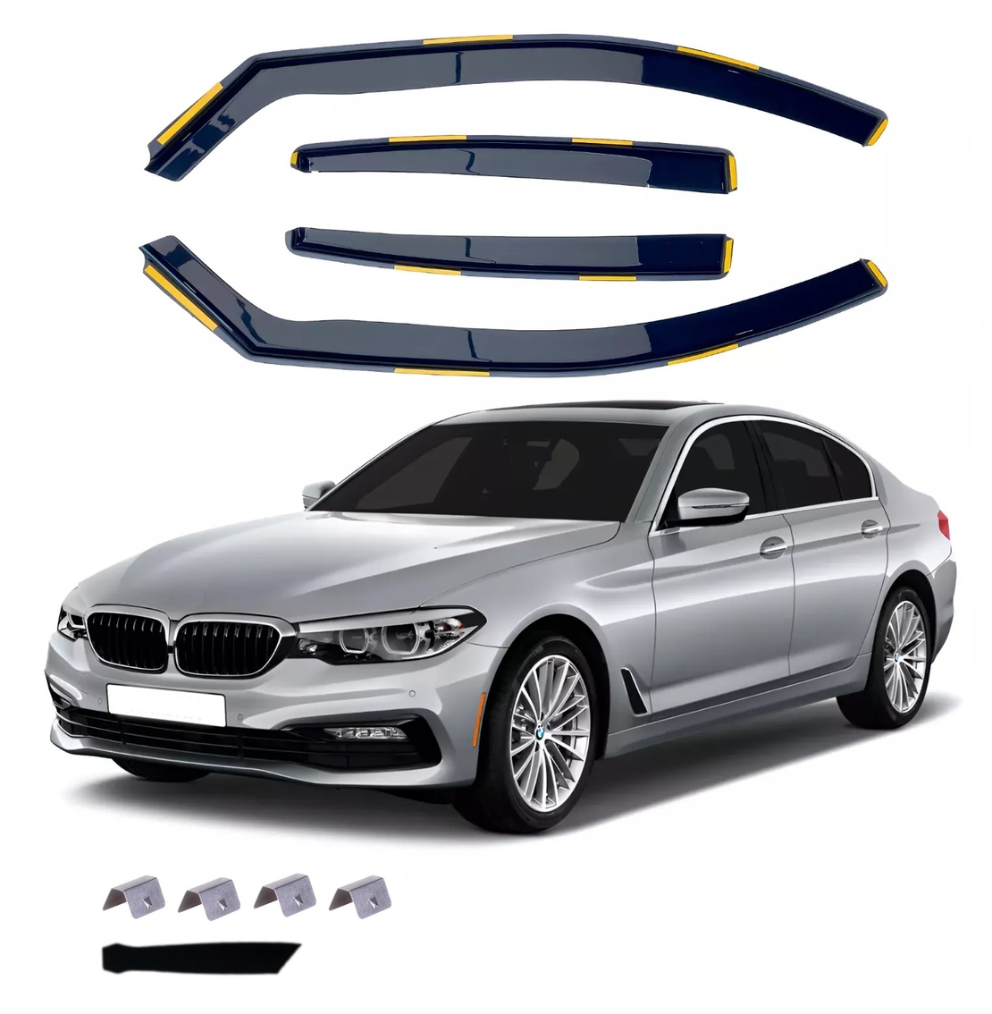 Комплект от 4бр. ветробрани за BMW 5-та серия Седан G30 2018-2022