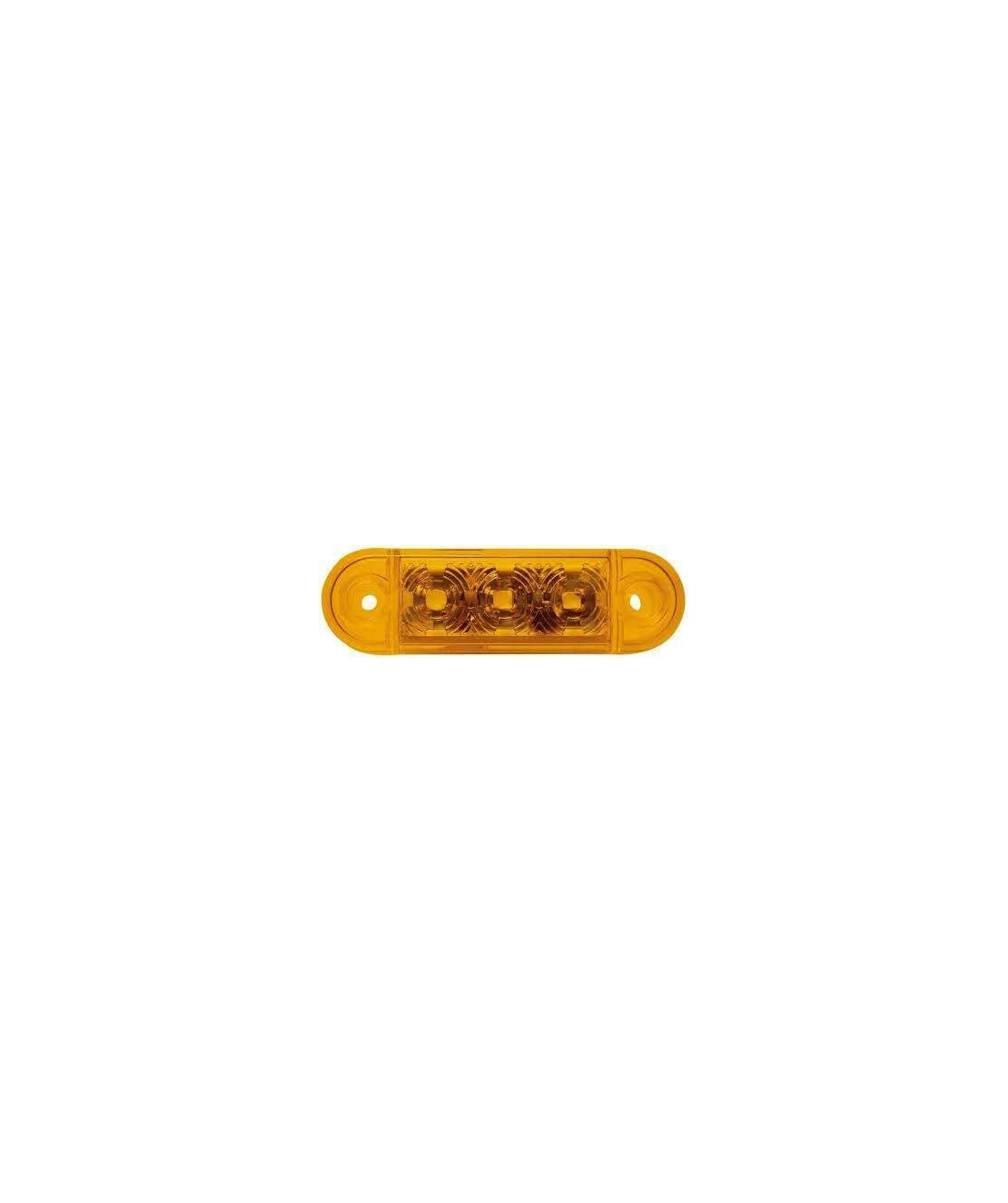 12V 24V 3 LED ЛЕД Светодиоден страничен габарит маркер токос оранжев за бус платформа камион ремарке автобус и др. 65mm х 10mm E-Mark E9