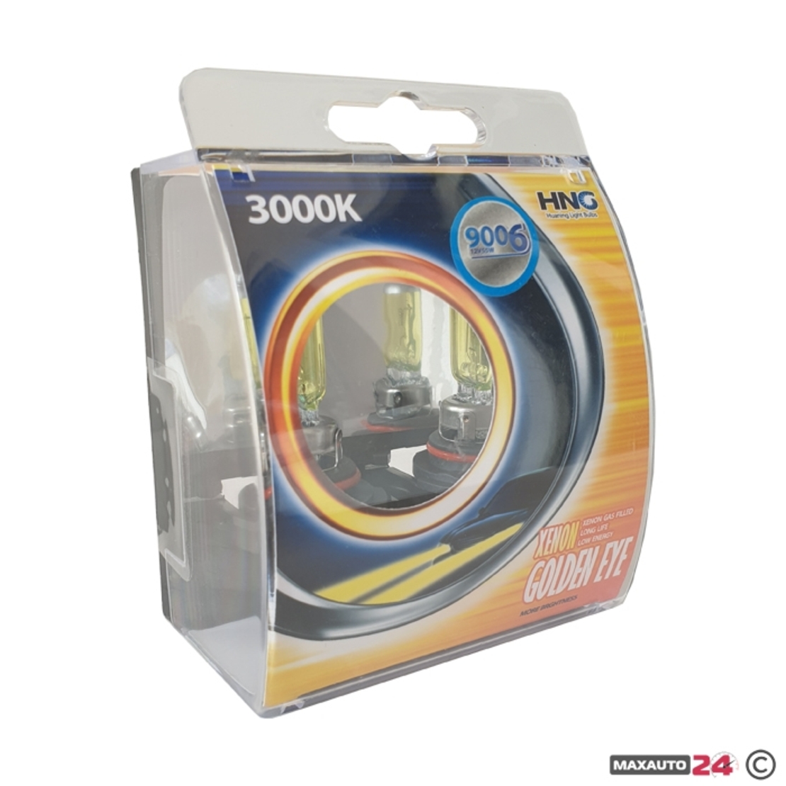 Халогенни крушки HNG HB4/9006 55W тип ''Golden eye'' жълти 2бр/к-т