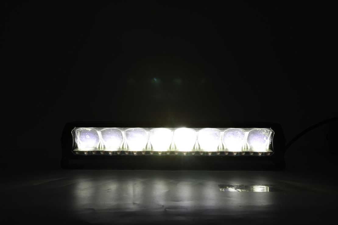 45 cm 12 - 24 V Висококачествен Led Bar Лед Бар Диоден Прожектор DRL с бяла габаритна светлина и оранжева аварийна блиц 80W 5500LM