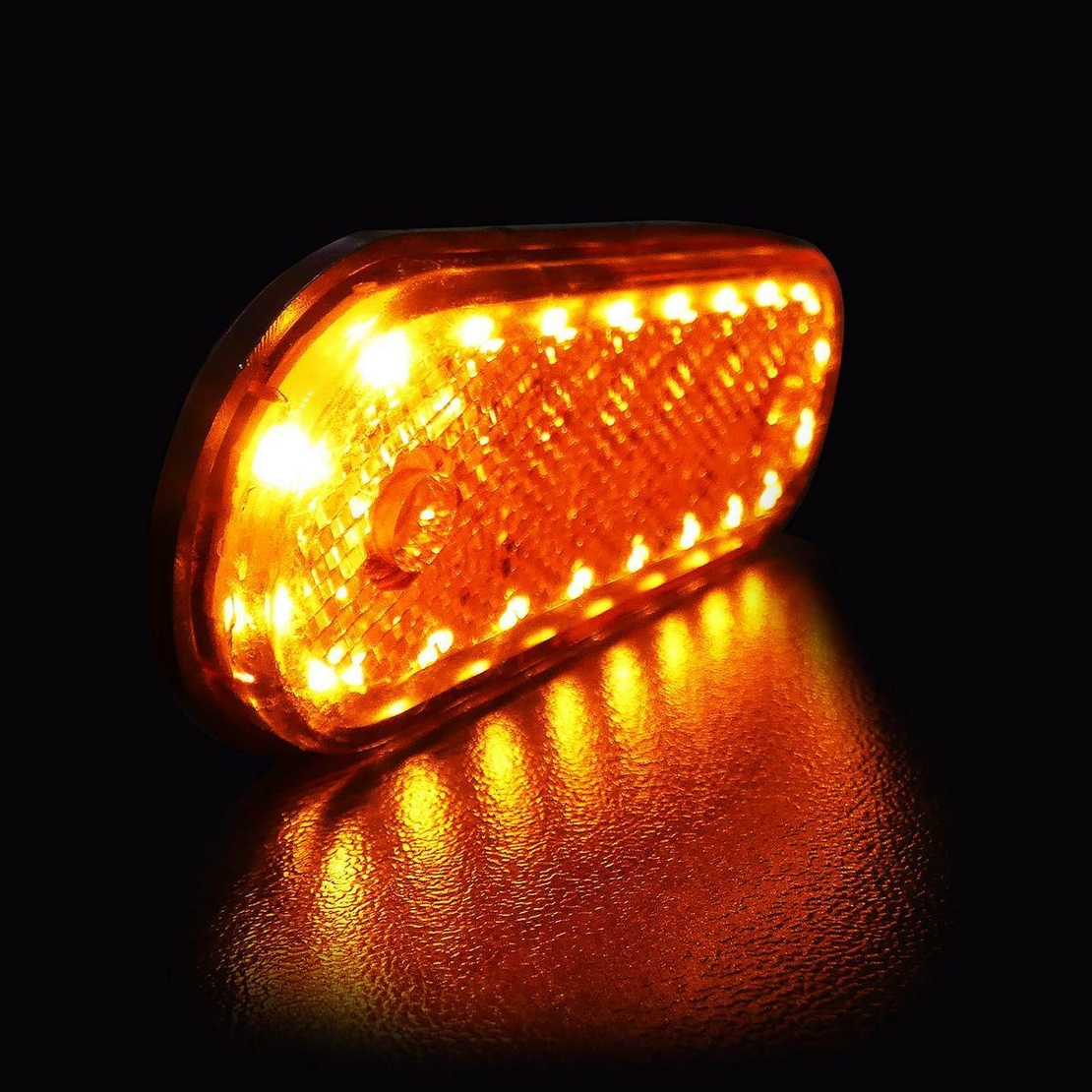 LED Габарит Със Стойка, Червен или Жълт Цвят, Маркер, 20 Диода, 12V - 24V