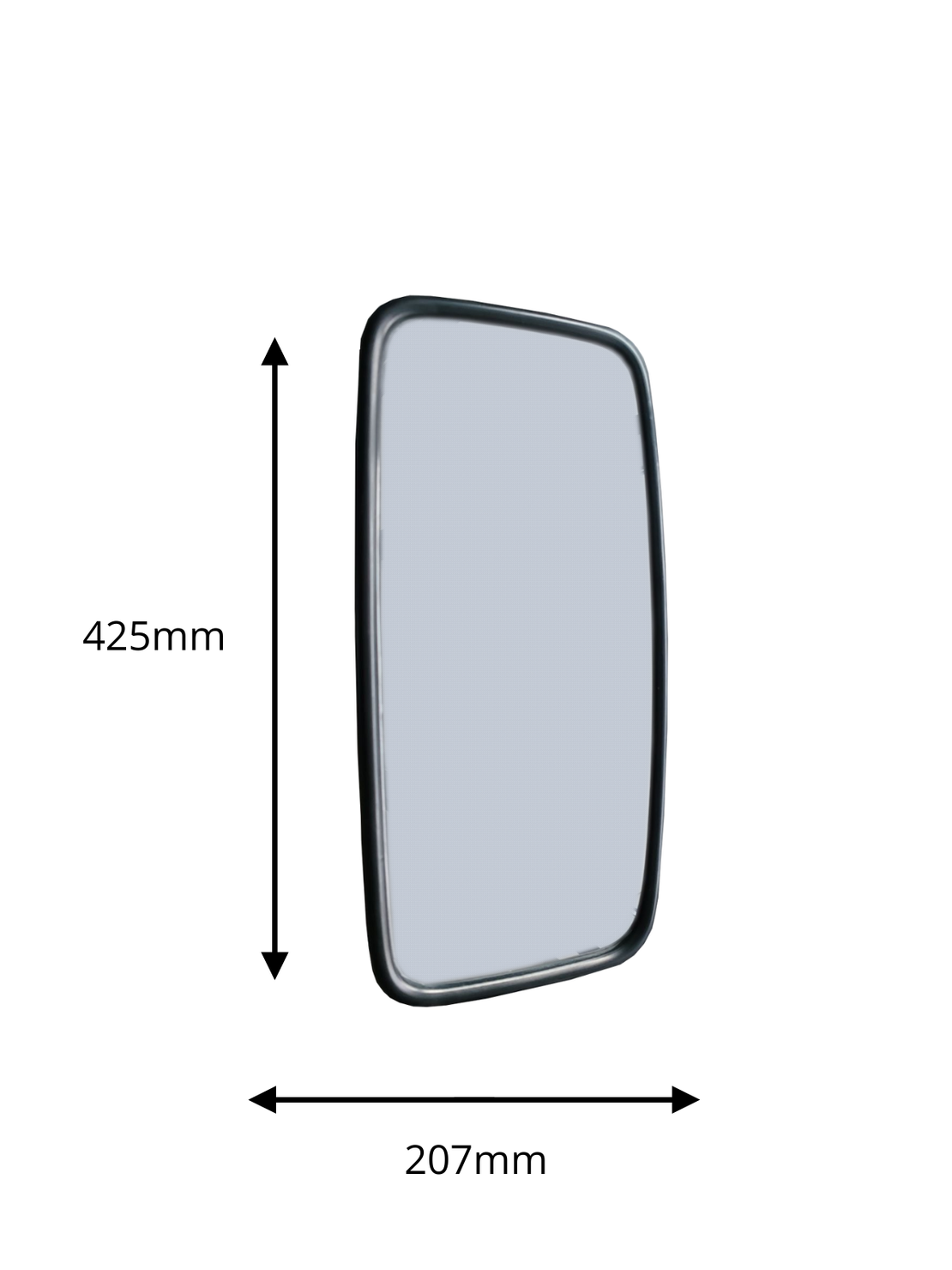 Комплект от 2 бр. универсални огледала за обратно виждане с основа 425 mm x 207 mm за камион автобус строителни и селскостопански машини и др.