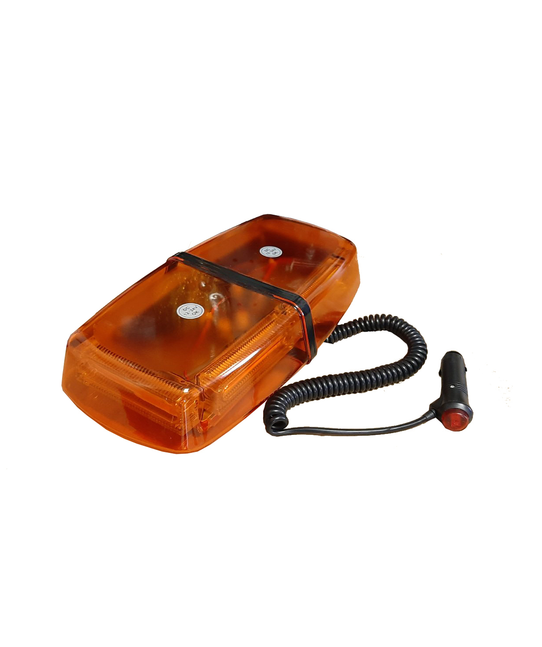 Оранжева 12V 24V Cob Лед Led Аварийна Сигнална Лампа Маяк Буркан с Магнит 48 Диода Оранжево Стъкло