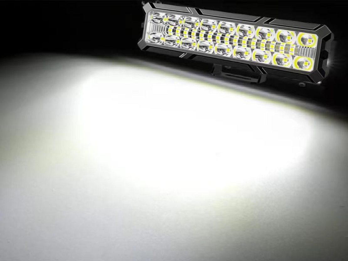 15.5 cm 93W Диоден Прожектор Супер Мощен Халоген Led Bar Лед Бар Бяла Комбиниранa Светлина 12V - 24V За АТВ SUF Джип 4х Offroad Камион