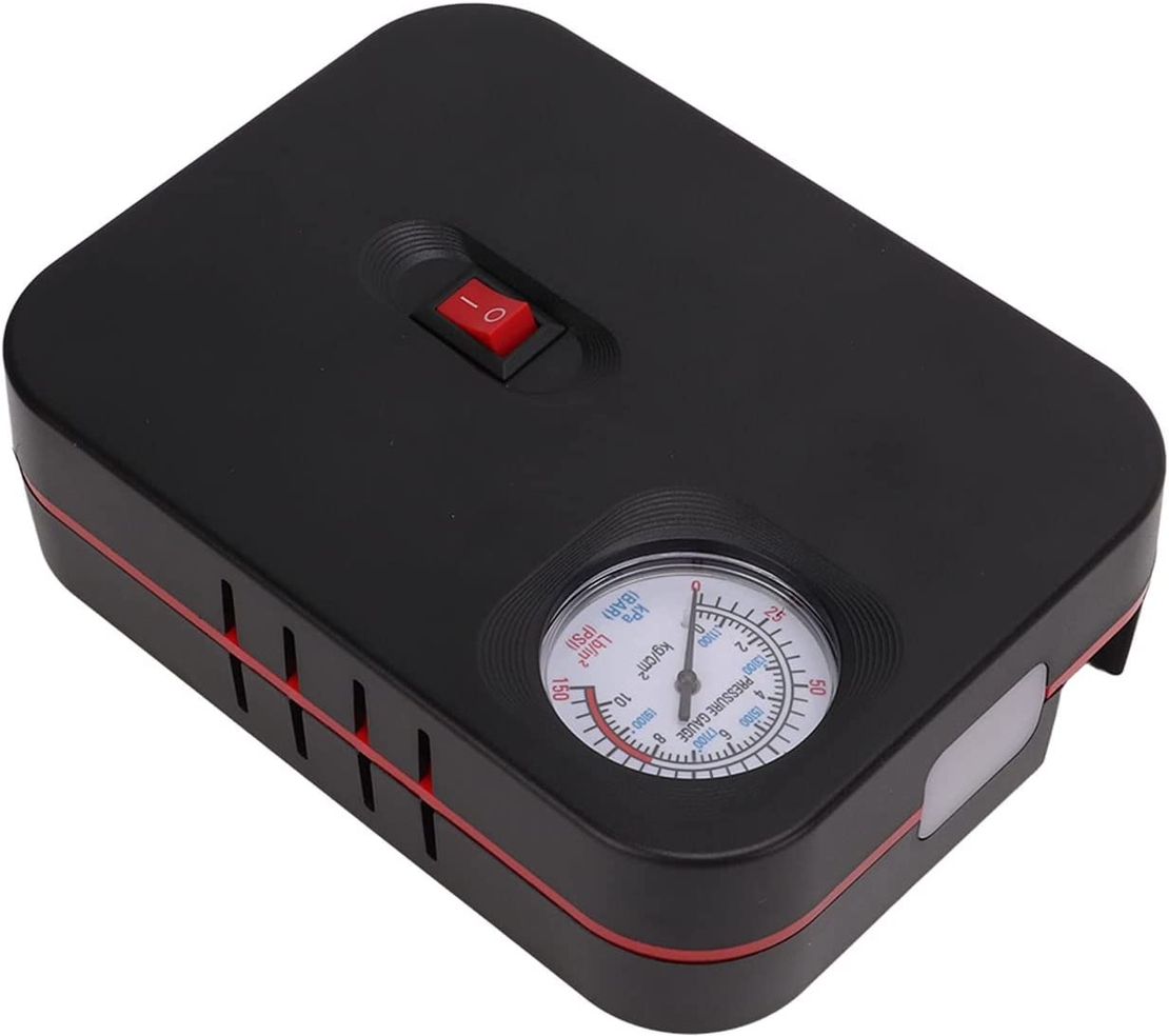 Преносим мини автомобилен въздушен компресор помпа за гуми 12V 100W 150PSI