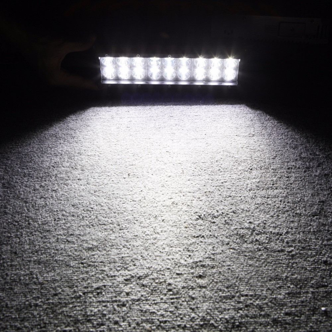 Универсален 54W Лед LED Халоген Фар Работна Лампа 12V - 24V с Комбинирана Светлина за автомобил офроуд бус ван камион