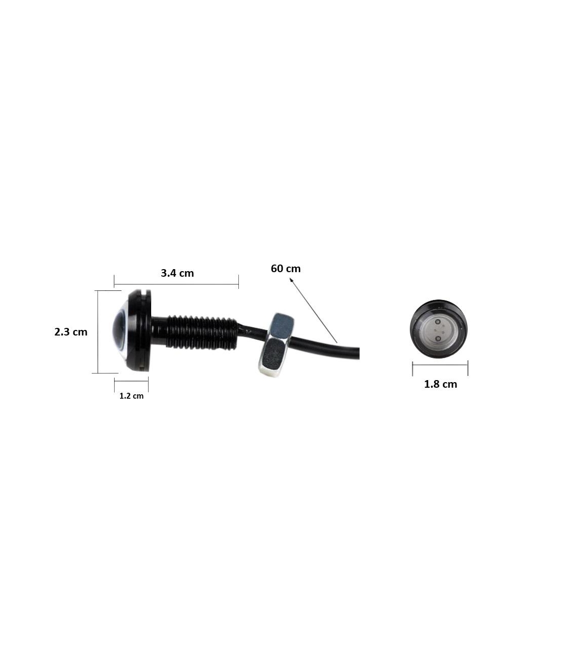 Комплект дневни DRL LED Eagle Eye бели светлини 12V, 2бр
