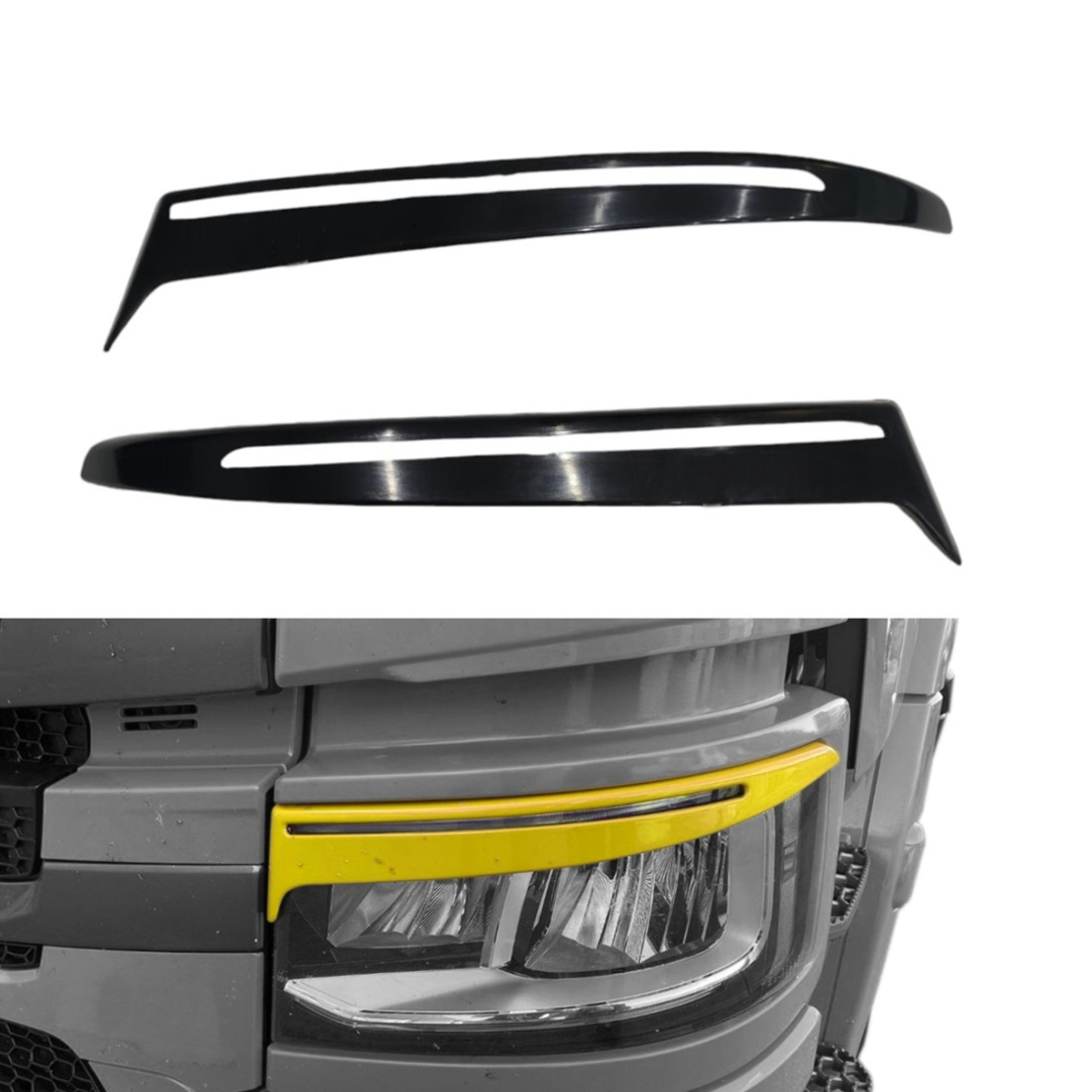Висококачествени LED Вежди за Фарове Scania R/S 2017 + Тунинг Гъвкави Пластмасови