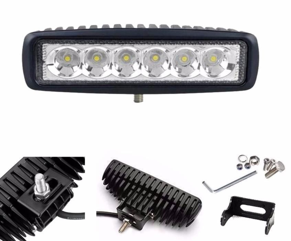 Универсален Лед LED Халоген Фар DRL дневни светлини 12V - 24V за автомобил офроуд бус ван камион
