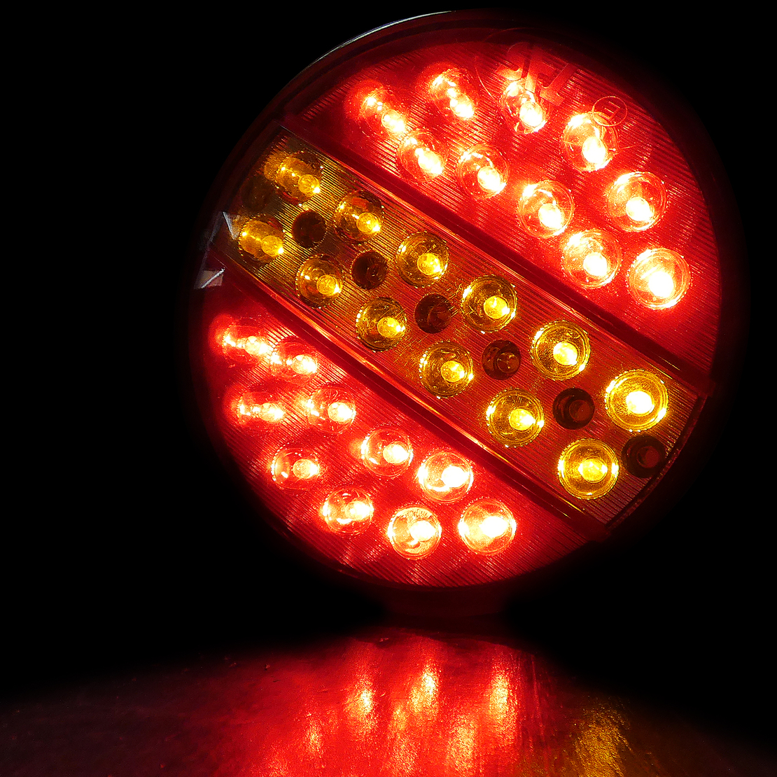 LED Диоден стоп тип хамбургер 12V ЧЕРВЕНО-БЕЛИ ЗАДНИ СТОП СВЕТЛИНИ