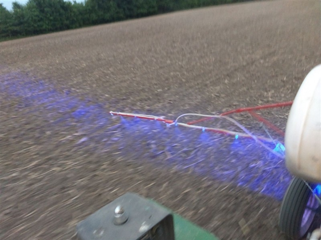 Led Лед работно осветление за щангата на пръскачка струйна лампа фар прожектор халоген синя светлина 12V-24V