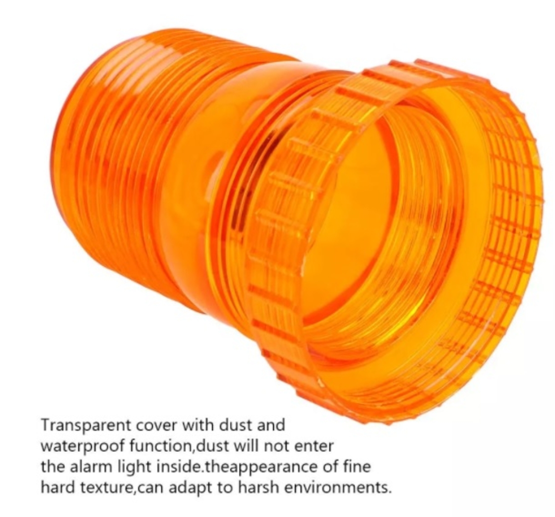 LED Лед Сигнална Аварийна Лампа Маяк Буркан 130mm x 74mm, 12V - 24V, 30 SMD Диода За Трактор, Електрокар, Мотокар, Селскостопански Машини и др.