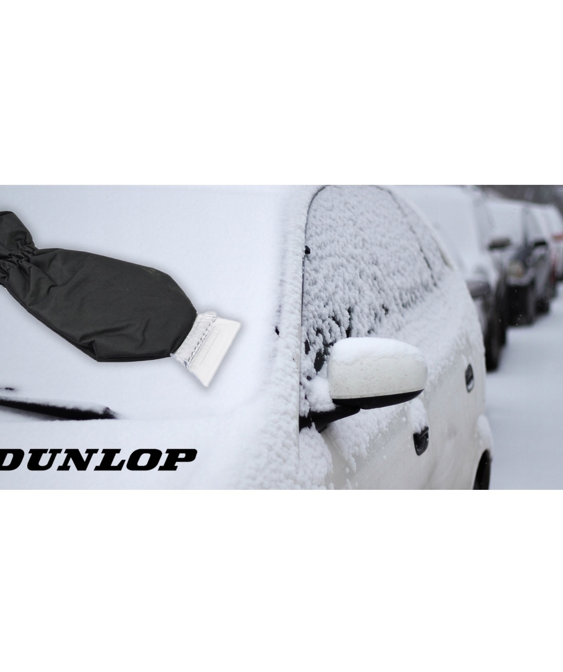 Стъргалка за лед с ръкавица черна Dunlop