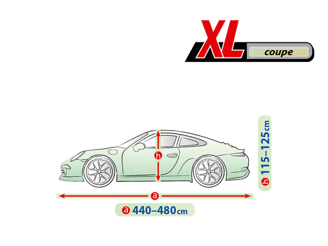 Висококачествено Покривало Kegel за купе автомобил Серия Mobile Garage размер XL 440 - 480см х 115 - 125см