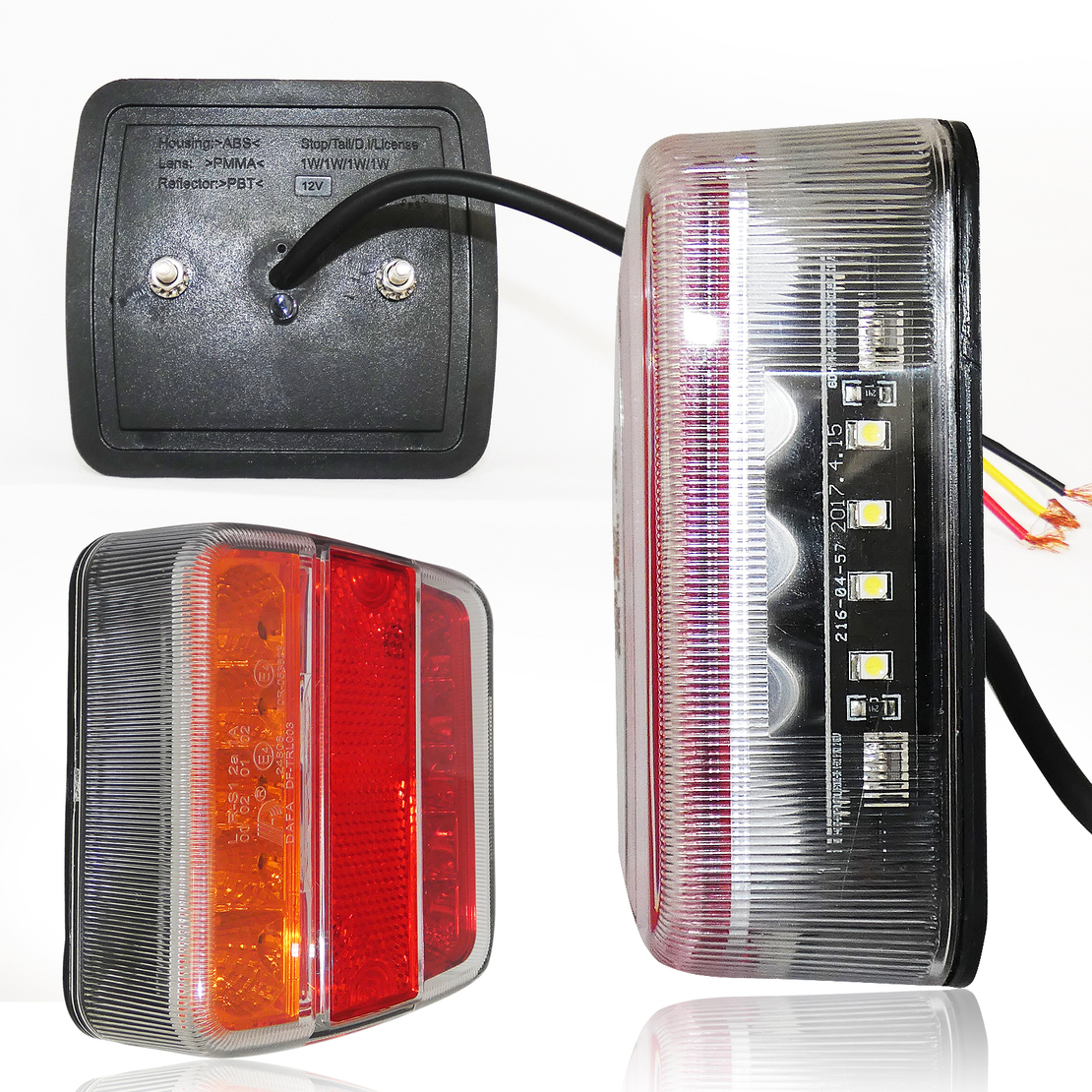 Комплект LED Диодни Стопове 12V 24V Волта бус камион ТИР ремарке