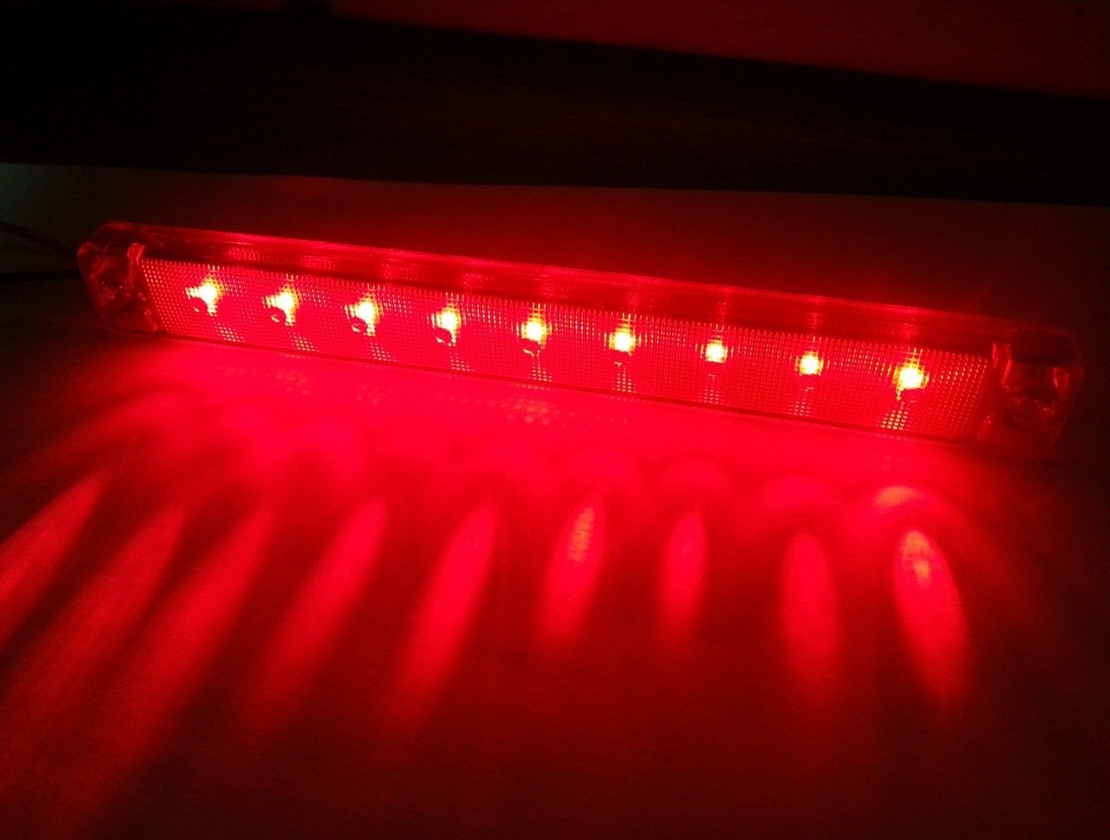 9 LED 24V ЧЕРВЕН МАРКЕР СВЕТОДИОДЕН ГАБАРИТ