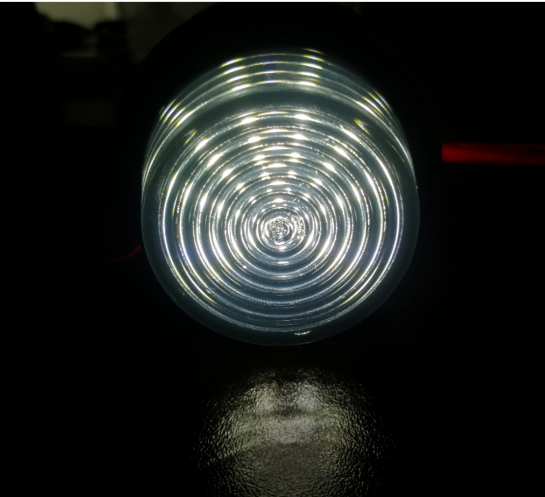 Комплект от 2 броя 12-24V ЛЕД LED Диодни Странични Маркери Рогчета Светлини Опушено Стъкло За Камион Ремарке Каравана Кемпер АТВ бяло - червено 2X MAR946