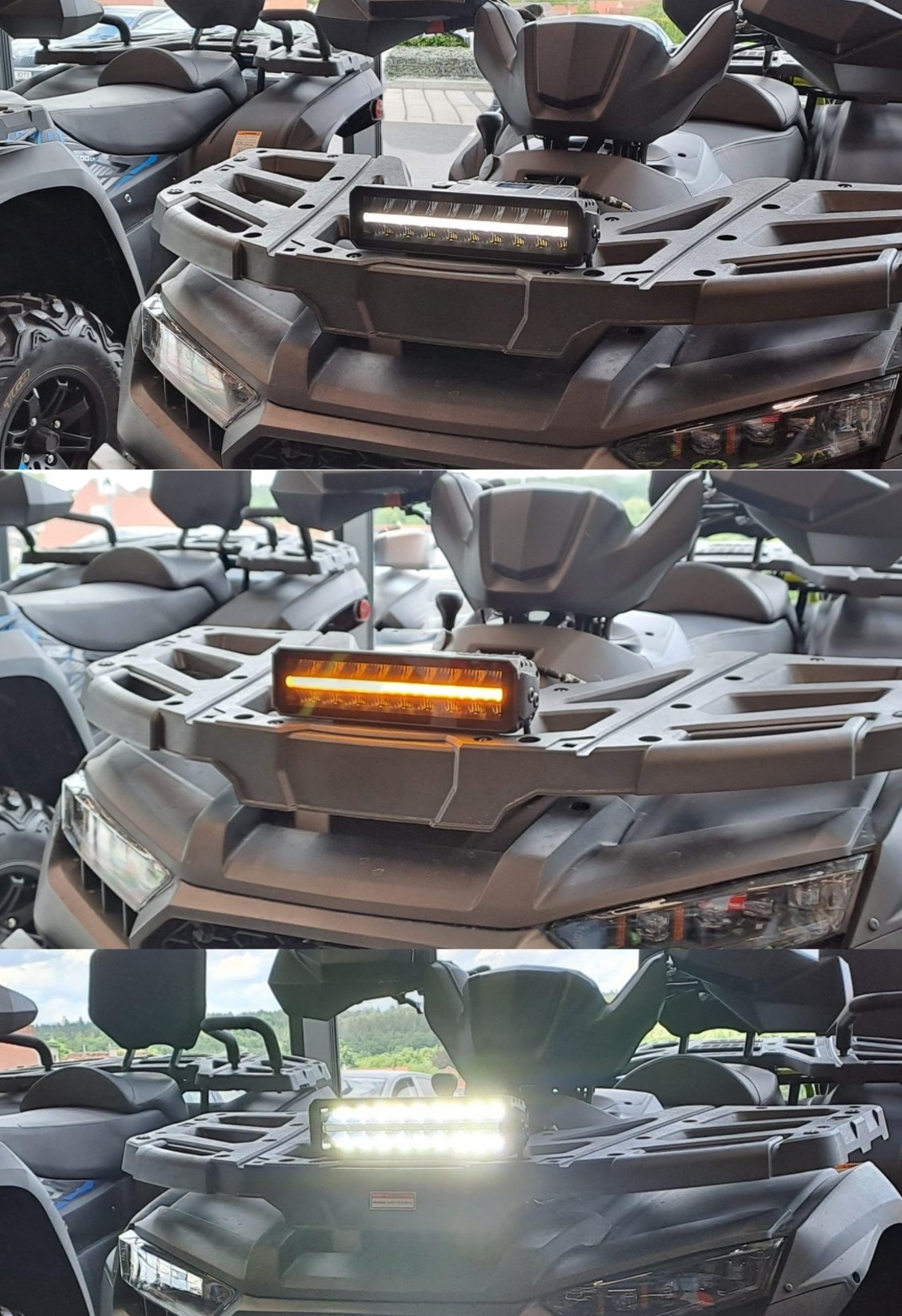 30 cm 12V - 24V Led Bar Лед Бар Пиано дизайн Диоден Прожектор Супер Мощен Бяла и Оранжева Светлина Габарит Мъгла Блиц Високо Качество Ново Поколение 4000LM