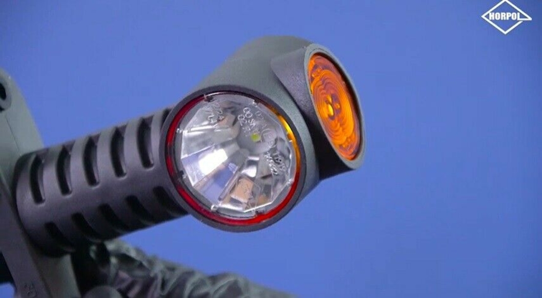 1 Брой 12см LED Лед Габарит, Рогче, 12V-24V, 3 SMD Диода, Тройна Функция, Червена, Бяла, Жълта Светлина, 3D Светлинен Ефект